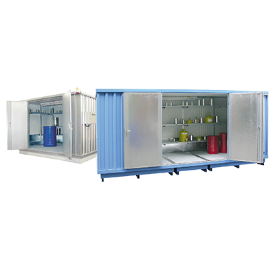 Outdoor hazardous material storage