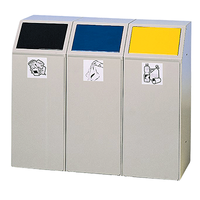 Recycling separation bins