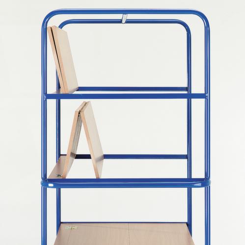 Rollcart Carrello a ripiani con ripiani pieghevoli