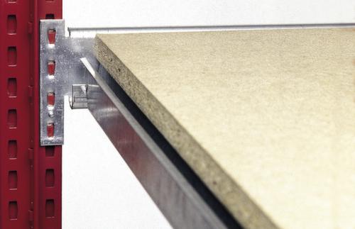 Scaffalatura a campata larga con ripiani in legno o acciaio