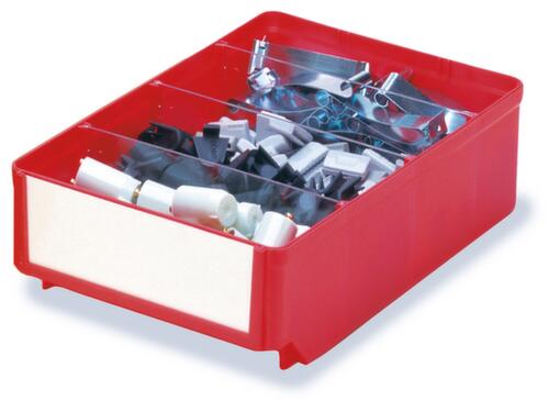 Scatole per scaffali con ampia superficie di etichettatura