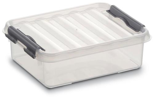 Contenitore impilabile trasparente