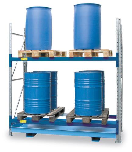 Scaffale a griglia per portapallet, larghezza x profondità 3300 x 1100 mm