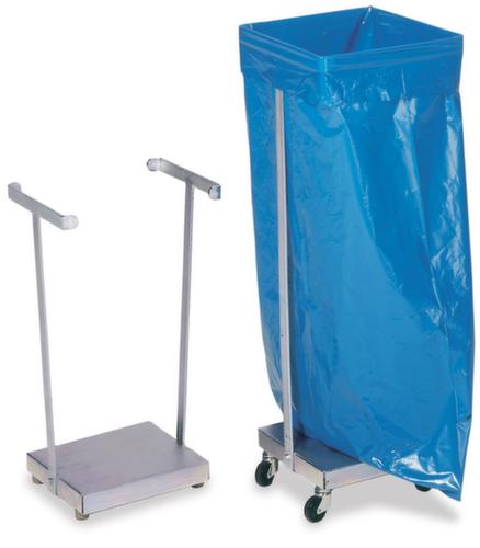 Supporto per sacchi per rifiuti aperto