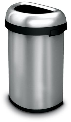 Cestino aperto in acciaio inox, 60 l