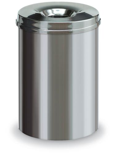 Cestino autoestinguente in acciaio inox