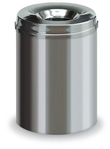 Cestino autoestinguente in acciaio inox