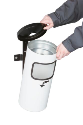 Posacenere combinato di sicurezza come modello a parete o a pavimento