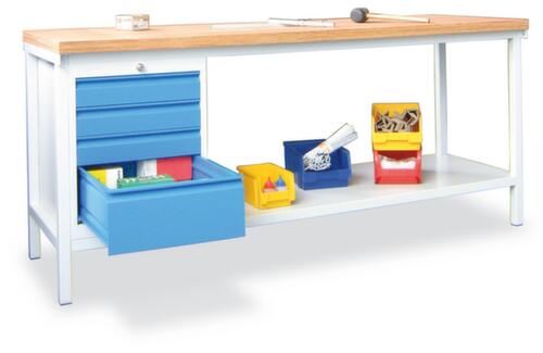 PAVOY Banco da lavoro con piano multiplex in faggio