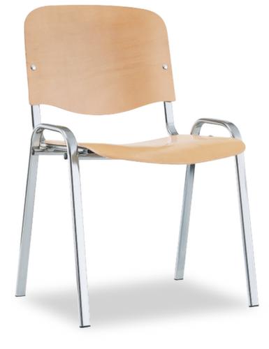 Nowy Styl Sedia per visitatori ISO, sedile faggio, telaio 4 gambe