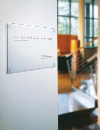 Cartello CRISTALLO in vetro di sicurezza temprato