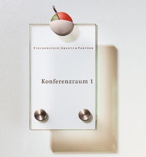 Cartello CRISTALLO in vetro di sicurezza temprato