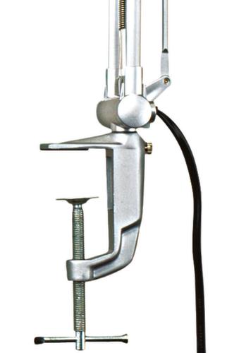 MAUL Lampada da scrivania Office, luce bianco caldo, nero/argento