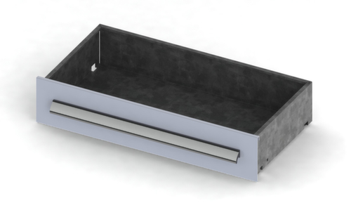 META Cassetto per scaffale modulare, altezza x profondità 100 x 500 mm