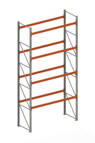 META Portapallet MULTIPAL per 15 pallet, 2870 mm di larghezza, 5 piani di stoccaggio