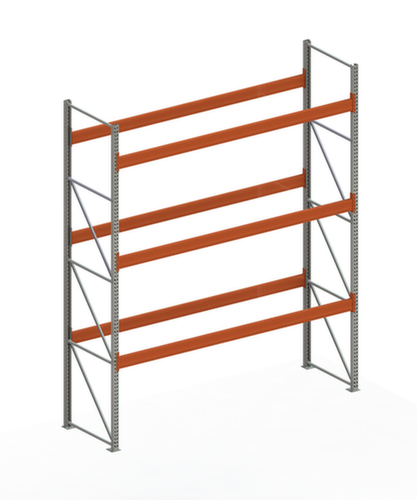 META Portapallet MULTIPAL per 16 pallet, 3770 mm di larghezza, 4 piani di stoccaggio