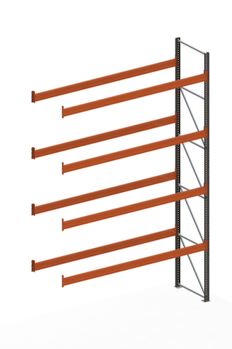 META Portapallet MULTIPAL per 20 pallet, 3685 mm di larghezza, 5 piani di stoccaggio