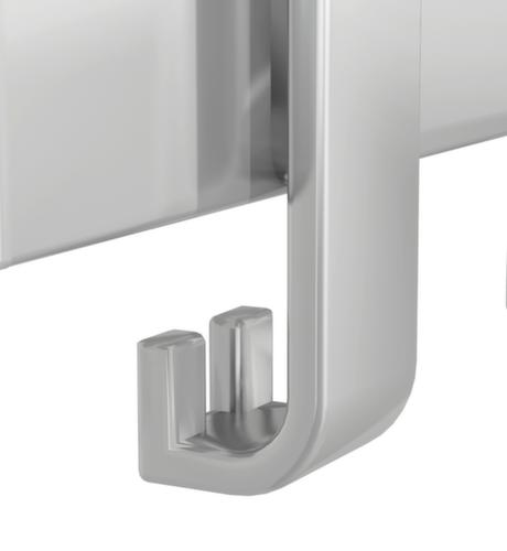 Kerkmann Appendiabiti da parete Arosa, con 6 ganci per cappelli e 12 ganci per cappotti, alluminio argentato