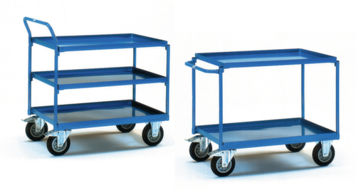 fetra Carrello da tavolo con ripiani per vassoi a tenuta d'olio
