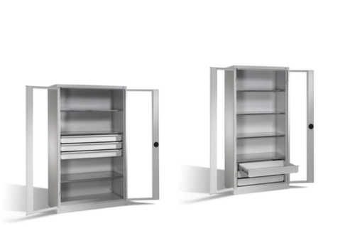 C+P Armadio con ante a battente e finestre di visualizzazione