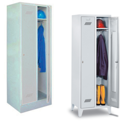 PAVOY Guardaroba e armadietto spogliatoio Basis in grigio chiaro