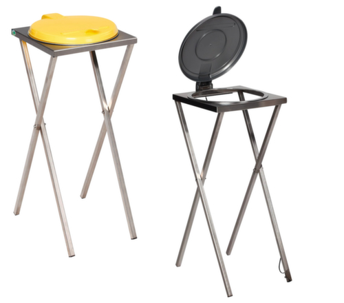 Supporto per sacchi di rifiuti in acciaio inox