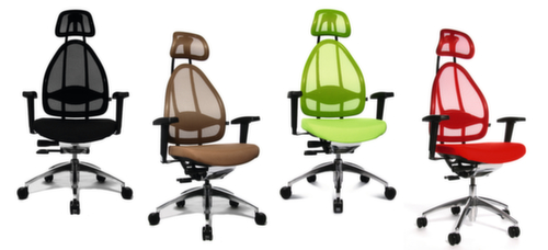 Topstar Sedia girevole da ufficio Open Base + Art OPEN ART 10 con poggiatesta