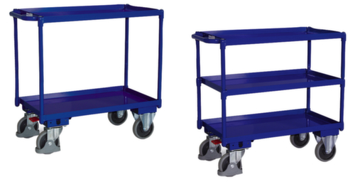 VARIOfit Carrello da tavolo con vassoi in lamiera