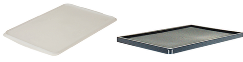 Coperchi per contenitori impilabili