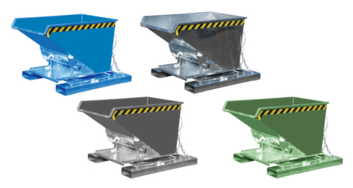 Contenitore ribaltabile per trucioli su 3 lati