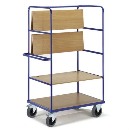Rollcart Carrello a ripiani con ripiani pieghevoli