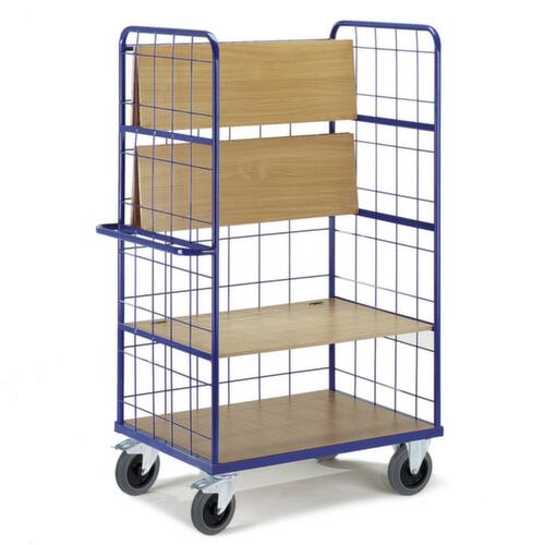 Rollcart Carrello a ripiani con ripiani pieghevoli