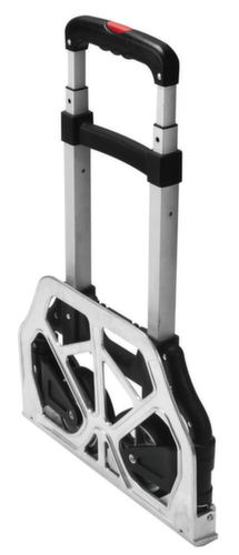 BS-ROLLEN carrello per pacchi pieghevole in alluminio, carico massimo 70 kg, gommatura in gomma