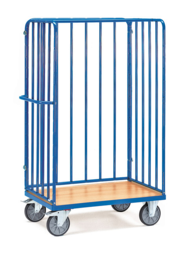 Carrello portapacchi con pareti in acciaio tubolare