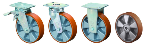 BS-ROLLEN Ruota in poliuretano fuso per impieghi gravosi