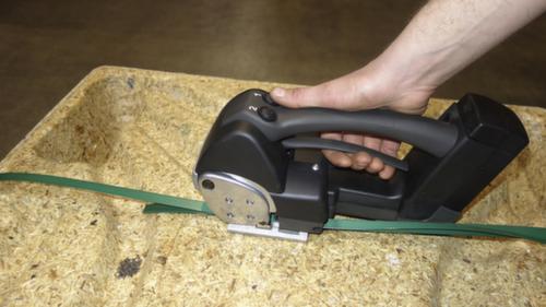 Tenditore/saldatore a batteria per reggette in PET, per larghezza nastro 13 - 16 mm