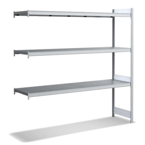Scaffalature a grande campata con ripiani in acciaio