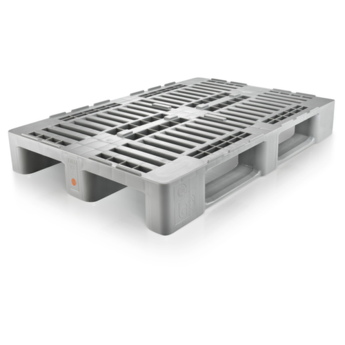 Pallet per l'igiene EURO H1 con bordo, polietilene ad alta densità, lunghezza x larghezza 1200 x 800 mm