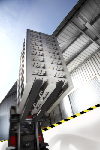 Pallet per l'igiene EURO H1 con bordo, polietilene ad alta densità, lunghezza x larghezza 1200 x 800 mm