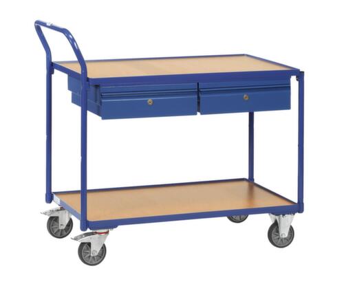 fetra Carrello da tavolo con cassetti 1000x600 mm, carico max. 300 kg, 2 piani