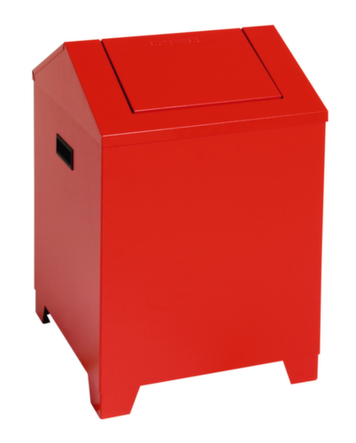 stumpf Pulizia della scatola di lana, 45 l, RAL3000 rosso fuoco