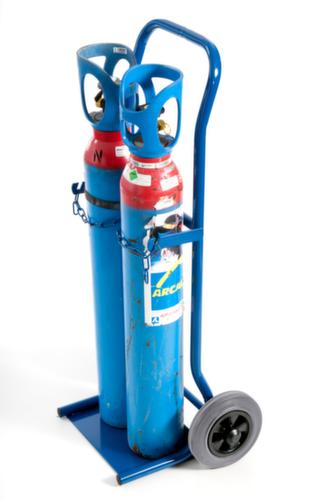 Rollcart Carrello portabottiglie, per bombola 2 x 10 l, gommatura in TPE