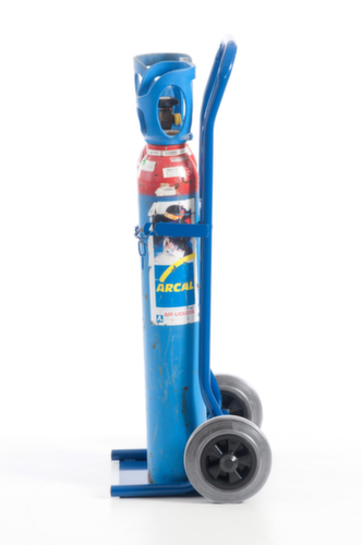 Rollcart Carrello portabottiglie, per bombola 2 x 10 l, gommatura in TPE