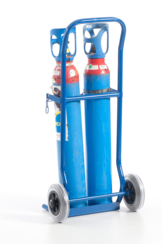 Rollcart Carrello portabottiglie, per bombola 2 x 10 l, gommatura in TPE