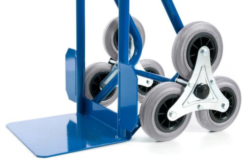 Rollcart Autocarro con scala a 3 stelle, carico massimo 150 kg, larghezza pala 300 mm, gommatura in TPE