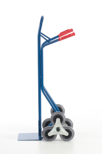 Rollcart Autocarro con scala a 3 stelle, carico massimo 150 kg, larghezza pala 300 mm, gommatura in TPE