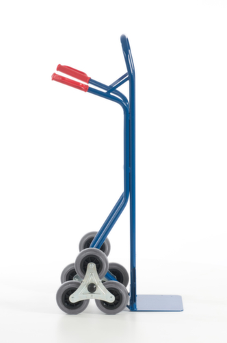 Rollcart Autocarro con scala a 3 stelle, carico massimo 150 kg, larghezza pala 300 mm, gommatura in TPE