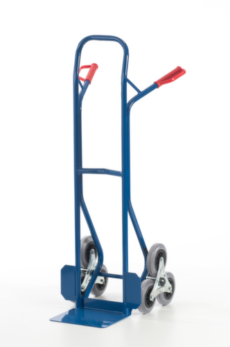 Rollcart Autocarro con scala a 3 stelle, carico massimo 150 kg, larghezza pala 300 mm, gommatura in TPE