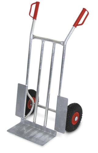 carrello per sacchi in alluminio, carico massimo 200 kg, gommatura in poliuretano