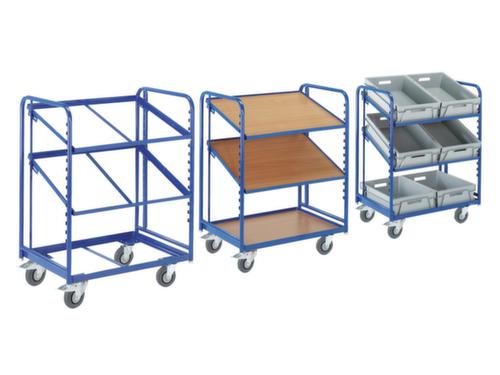 Rollcart Carrello a ripiani inclinabili